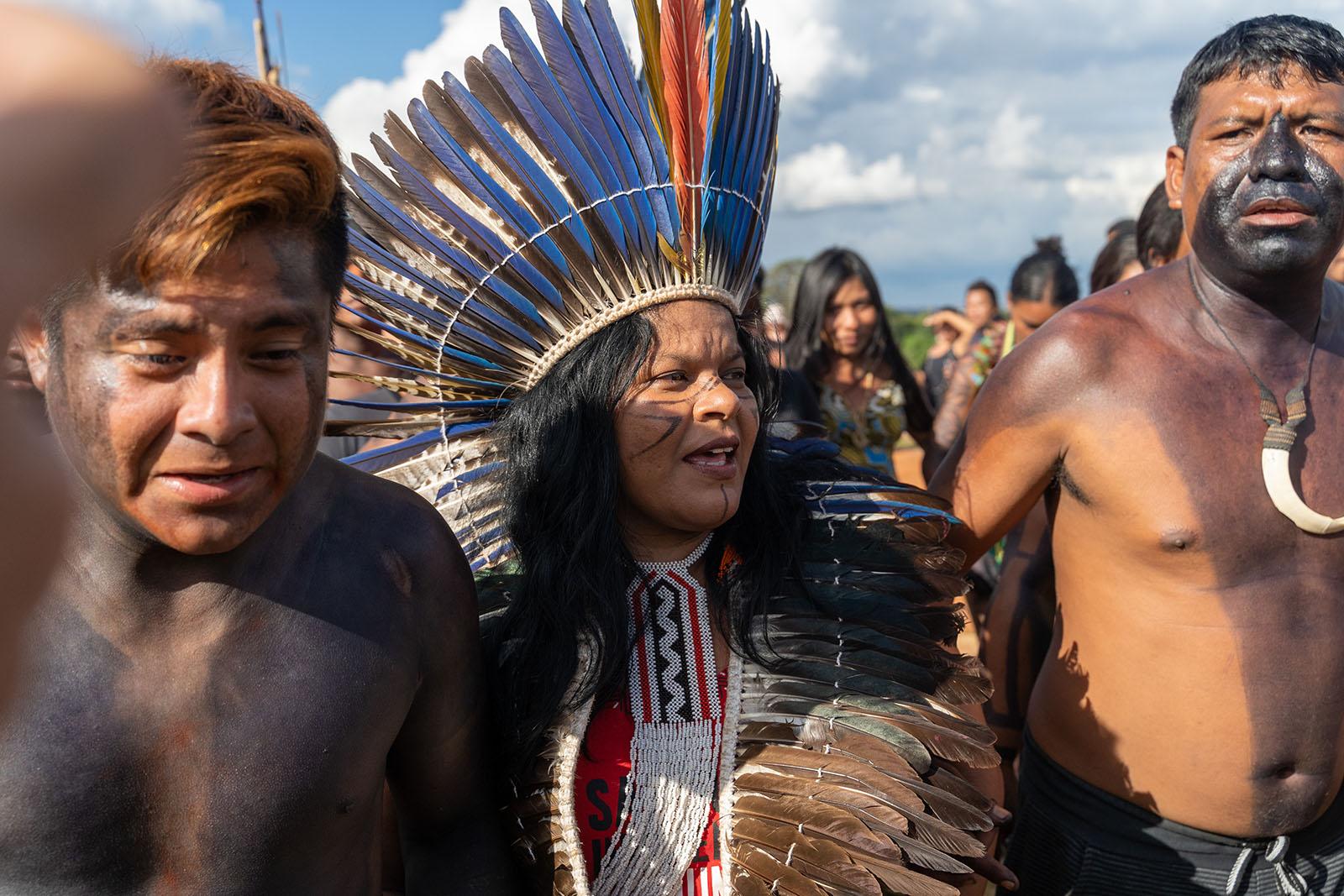 Sonia Guajajara at Accampamento Terra Livre